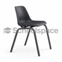 Little LEO™ Junior Polyshell Chair | Eco Plastic Seat | 375mm Height | Slate Black