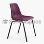 Little LEO™ Polyshell Chair | Virgin Plastic Seat | 400mm Height | Deep Burgundy
