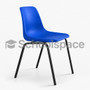 Little LEO™ Polyshell Chair | Virgin Plastic Seat | 400mm Height | Royal Blue