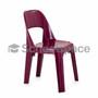 ALPINE® Essential Stackable Chair | Virgin Plastic | Deep Burgundy