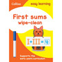 Collins Easy Learning Preschool - First Sums Age 3-5 Wipe Clean Activity Book: Ideal for home learning - ISBN 9780008212940