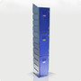3 Tier Plastic Locker with Slanted Top