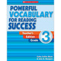 Powerful Vocabulary for Reading Success Grade 3 - ISBN 9780439640466