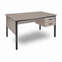 INSPIRE™ Premium Teacher's Desk with two drawers. Colour: Congo. Small - W1500 × D750 × H750H mm