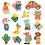 Djeco Create with Stickers (re-usable) - Animals - EAN 3070900090712