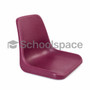 Large Replacement Polyshell Seat | 400/450mm | Virgin Plastic |  Deep Burgundy
