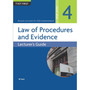 TVET First Law of Procedures and Evidence NQF Level 4 Lecturer's Guide - ISBN 9781430808312