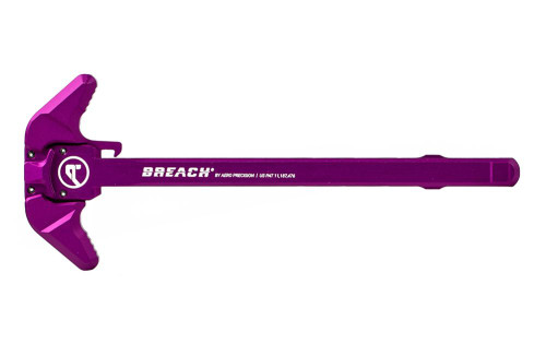 AR15 BREACH® AMBI CHARGING HANDLE W/ LARGE LEVER - Purple ANODIZED