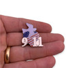 911 Dove Heart Flag Pin