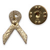 White Ribbon Lapel Pin