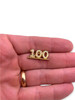 100 Lapel Pin with Glitter