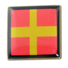 Nautical Code Flag R - Romeo - Lapel Pin