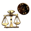 E03 Scales of Justice Lapel Pin