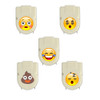 Set of 5 Emoji Emoticon Cubicle Clips