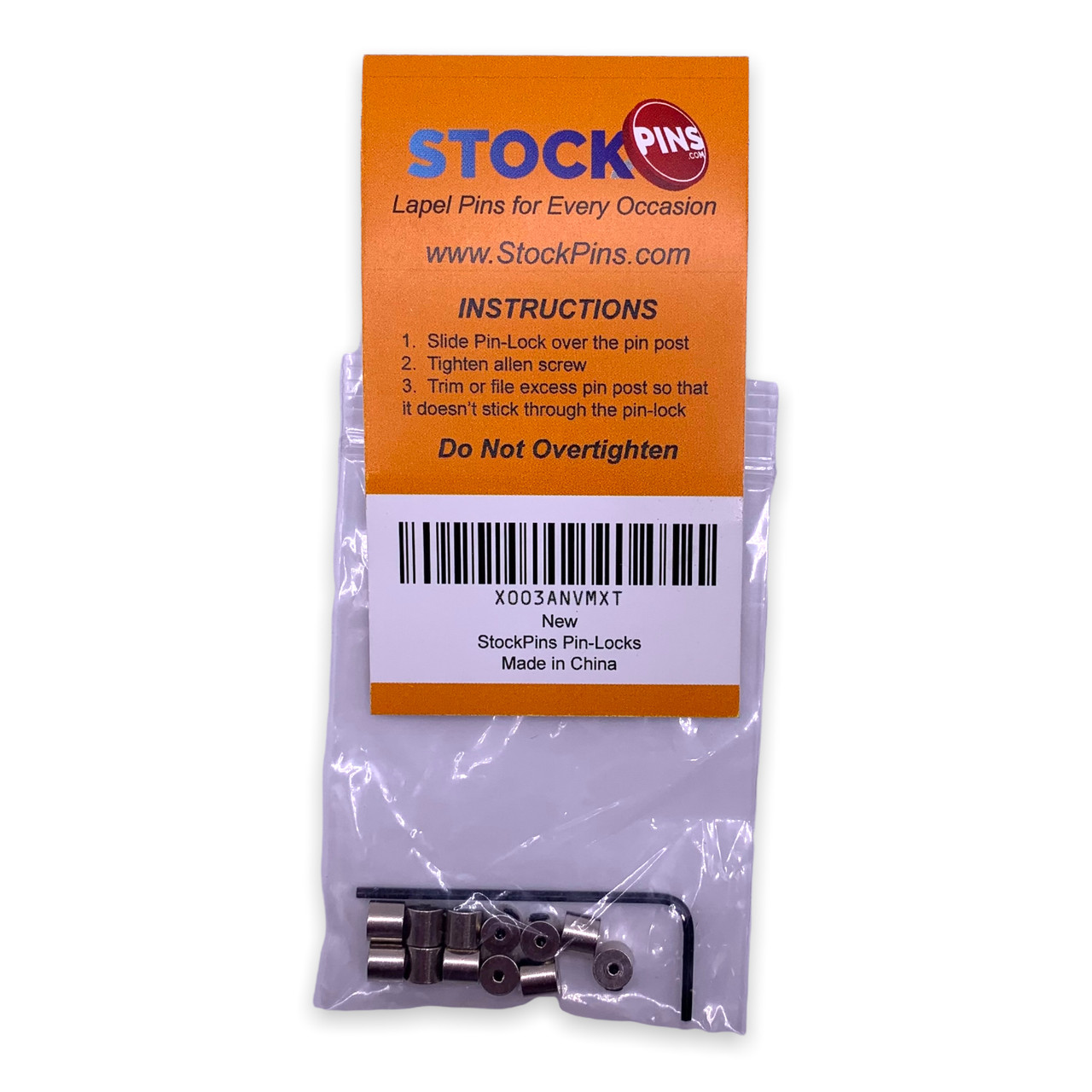 PinLocks Pin Keeper Locking Lapel Pin Backs | StockPins.com