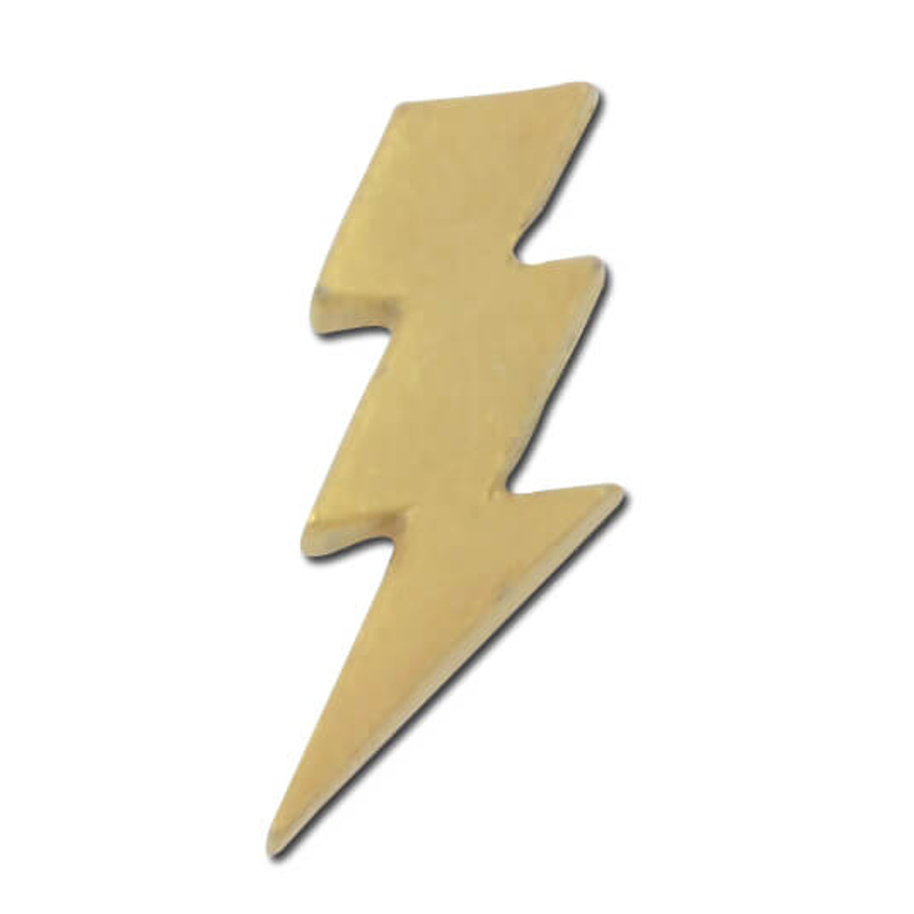 M11 Gold or Silver Lightning Bolt Lapel Pin 