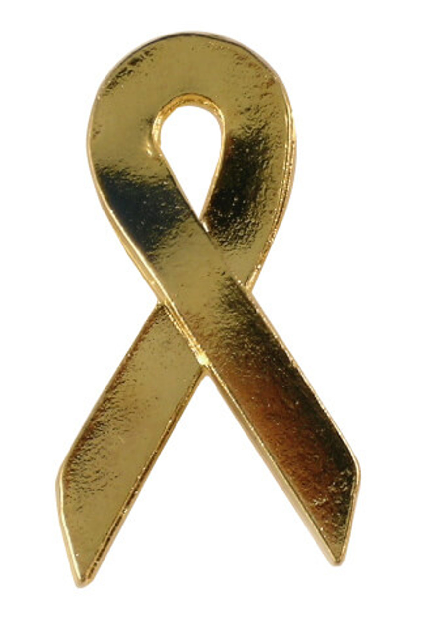 Gold Awareness Ribbon Butterfly Pins (Per Dozen)