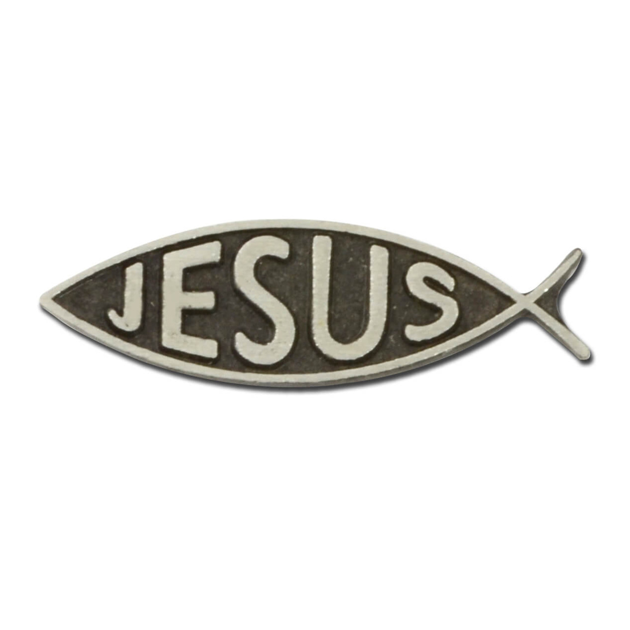 M26 Jesus Fish Pin, Christian Pin