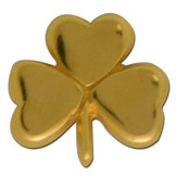 Gold Clover Lapel Pin