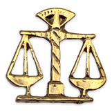 E03 Scales of Justice Lapel Pin