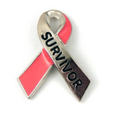 Survivor Awareness Ribbon Pin with Color