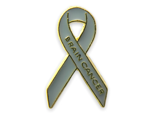 Brain Cancer Ribbon Lapel Pin