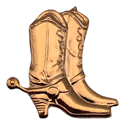 M04 Western Boot Lapel Pin