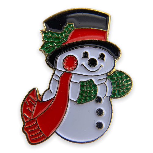 D23 - Christmas Snowman Lapel Pin