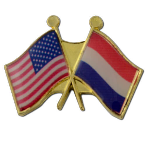 Crossed Flags Lapel Pins - US States