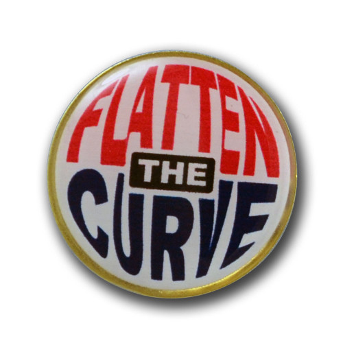 Flatten the Curve Pin