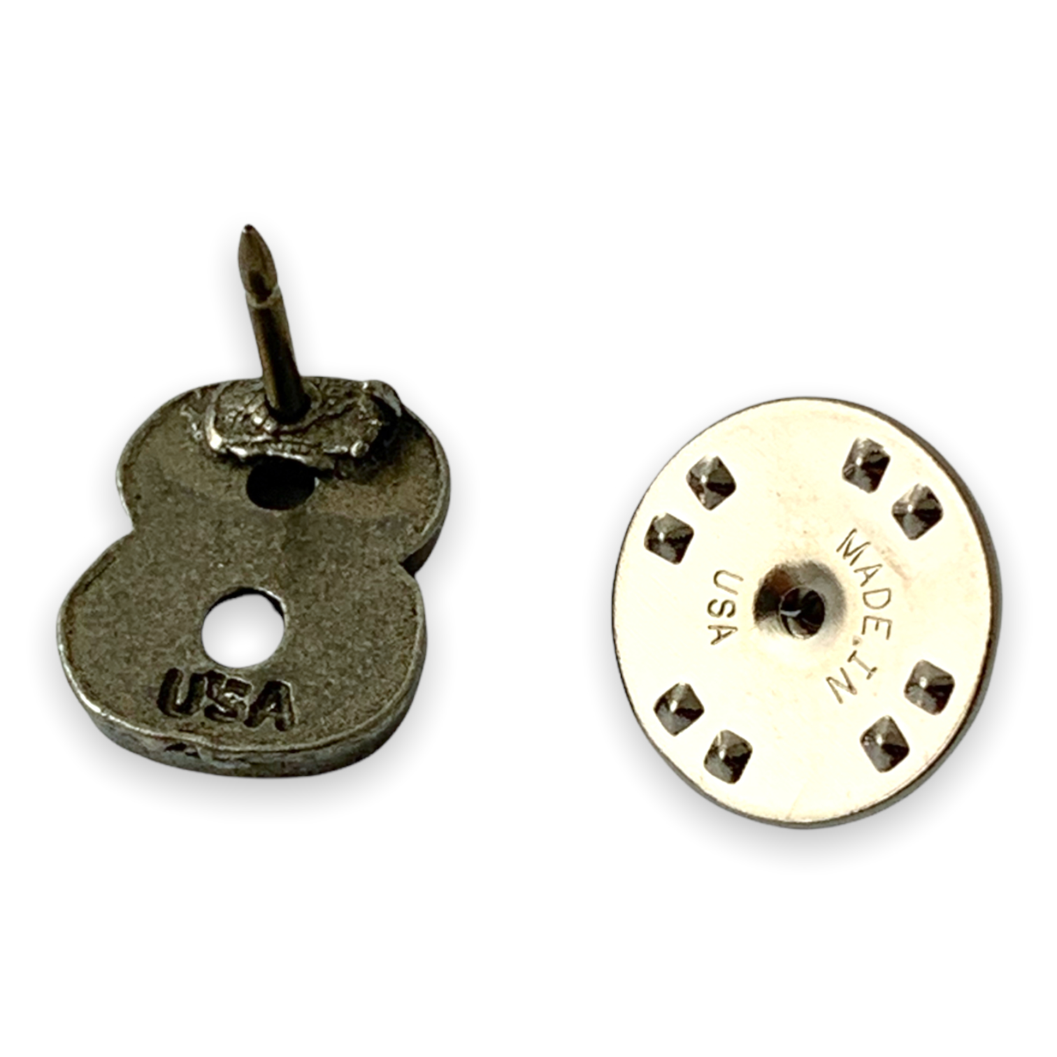 NUMBER 8 Eight LAPEL PIN | STOCKPINS.COM