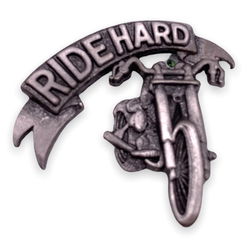 Ride Hard Biker Pin | StockPins.com