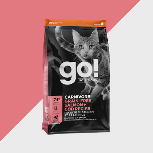 Petcurean Go! Carnivore Cat Kibble Salmon & Cod