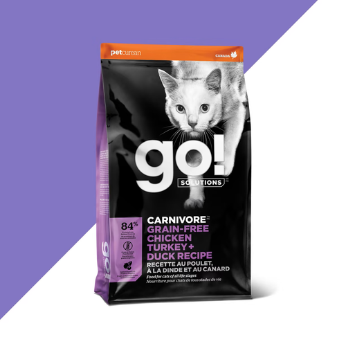 Petcurean Go! Carnivore Cat Kibble Chicken, Turkey, & Duck