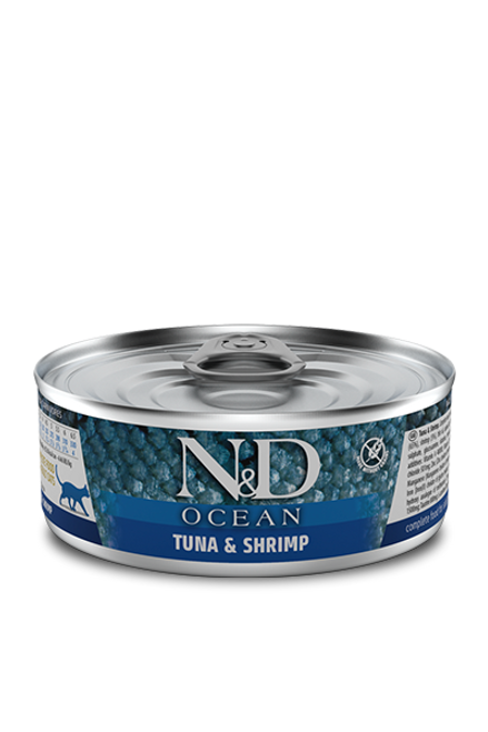 Ocean Bonita Tuna & Shrimp Cat Can Farmina