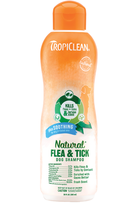 Flea & Tick Soothing Shampoo for Dogs Tropiclean