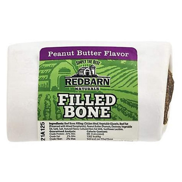 Red Barn Natural  Filled Bone w/Peanut Butter