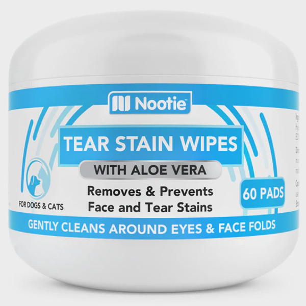 Nootie Tear Stain Wipes w/Aloe Vera