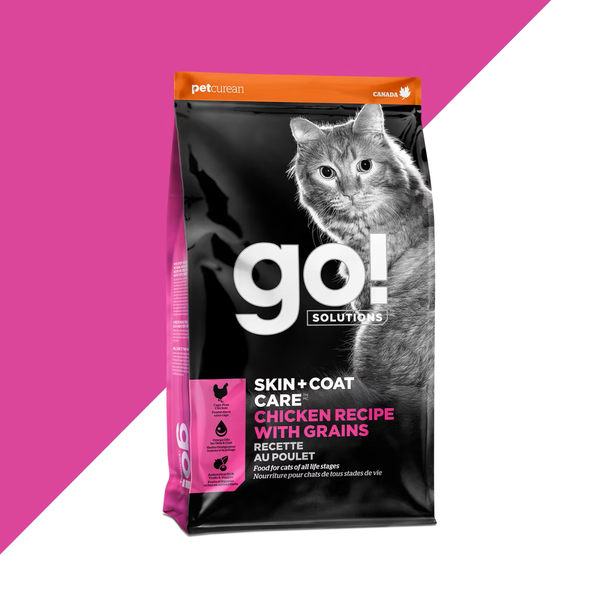 Petcurean Go! Skin & Coat Cat Kibble Chicken Recipe with Grain