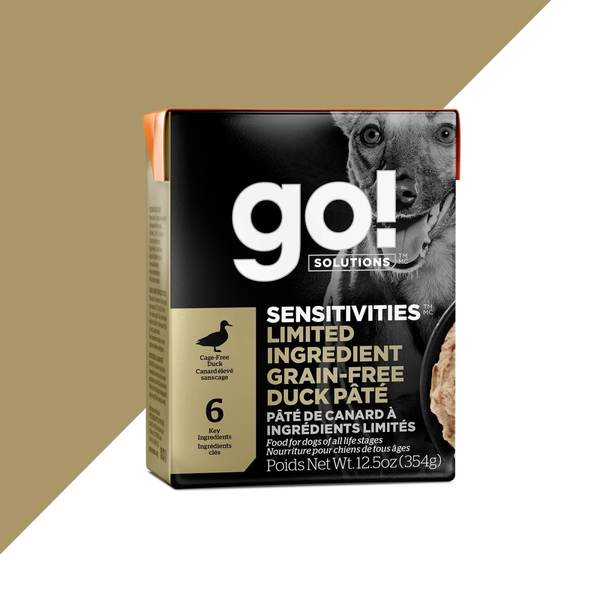 Petcurean Go! Sensitivities Tetra Pak Duck Pate