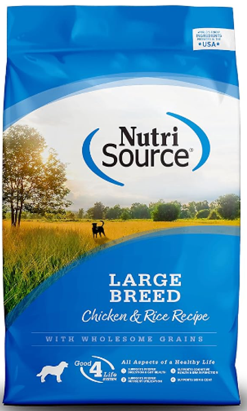 NutriSource Large Breed Adult Dog / Chicken & Rice / 30#