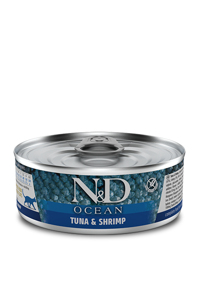 Ocean Bonita Tuna & Shrimp Cat Can Farmina