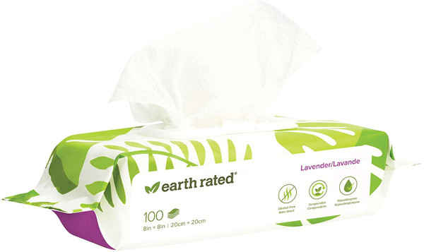 Grooming Wipes 100ct Earth Rated
