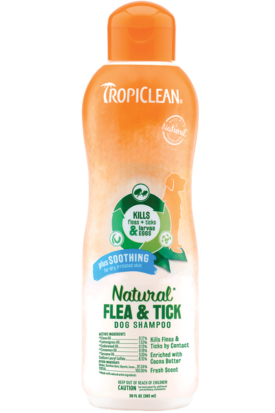 Flea & Tick Soothing Shampoo for Dogs Tropiclean