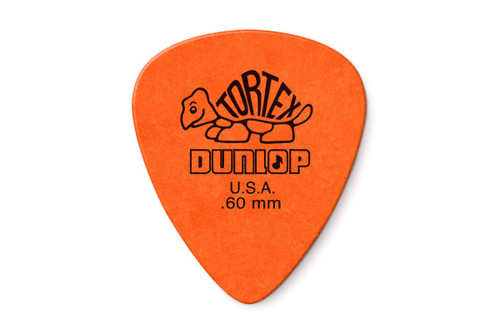 Dunlop Tortex Picks -.60mm - Orange - Pack of 12