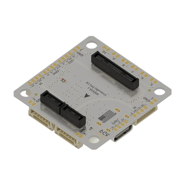 R0033 board angled view showing connectors and PCB layout