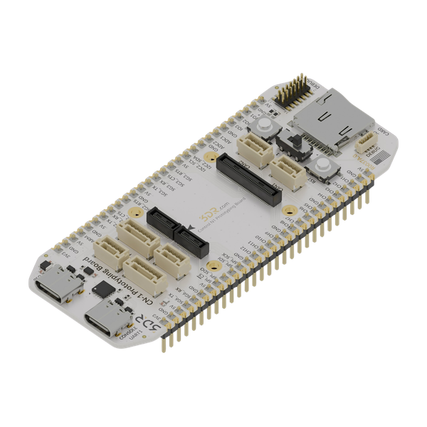 CN1 Prototyping Board (R0037) development board with full signal breakout isometric view