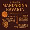 German Mandarina Bavaria Hop Pellets 1 lb