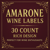 Amarone Wine Labels 30 ct