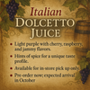 Italian Dolcetto Juice